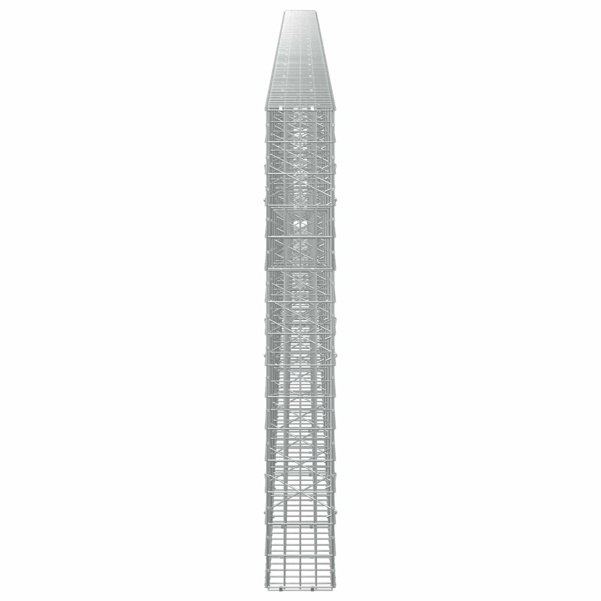 Gabion s žicom debljine 3,5 mm i mrežom 5x10 cm 1150x20x150 cm