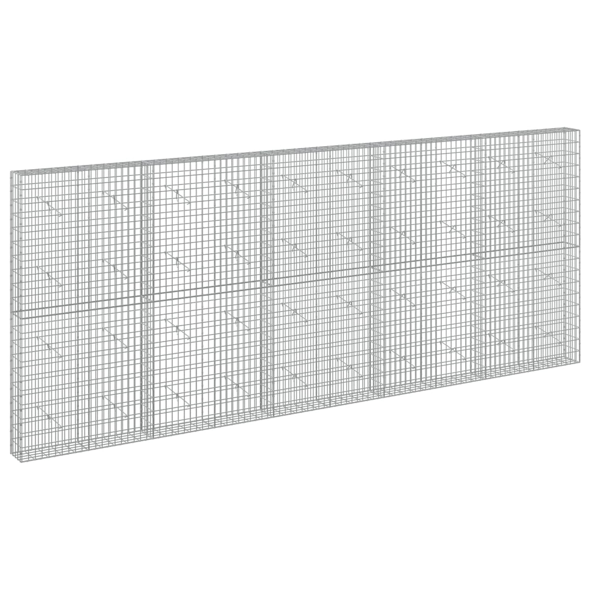 Gabion s žicom debljine 3,5 mm i mrežom 5x10 cm 500x20x200 cm
