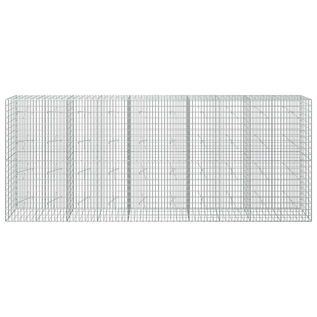 Gabion s žicom debljine 3,5 mm i mrežom 5x10 cm 500x20x200 cm