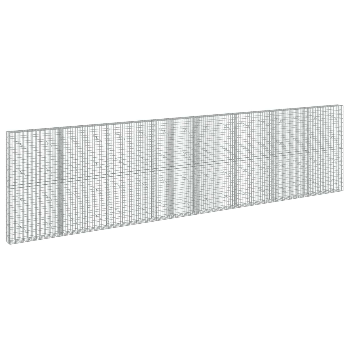 Gabion s žicom debljine 3,5 mm i mrežom 5x10 cm 800x20x200 cm
