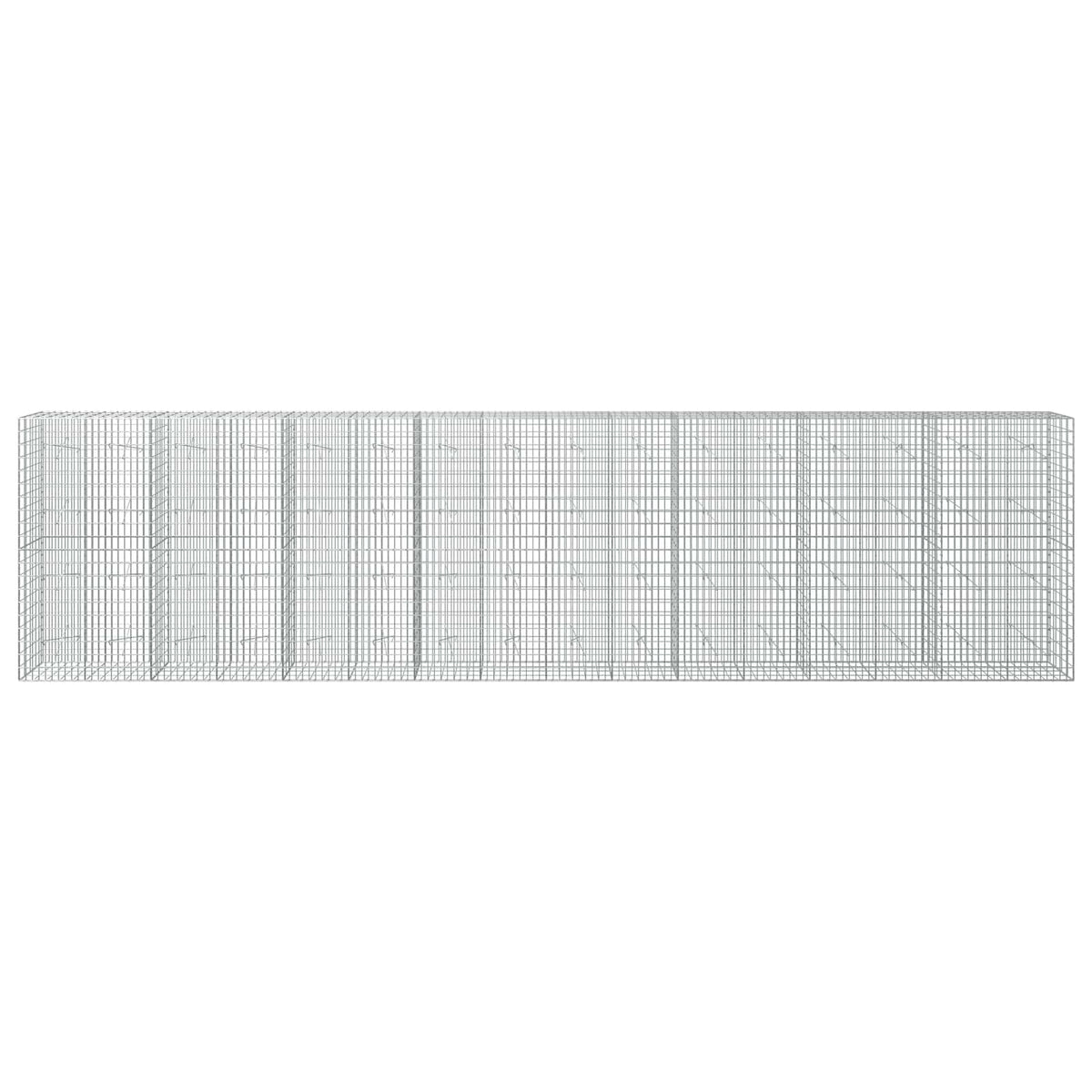 Gabion s žicom debljine 3,5 mm i mrežom 5x10 cm 800x20x200 cm