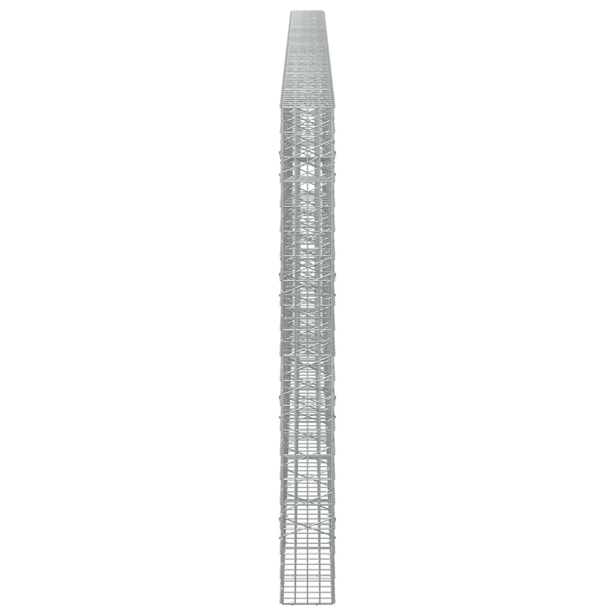 Gabion s žicom debljine 3,5 mm i mrežom 5x10 cm 800x20x200 cm