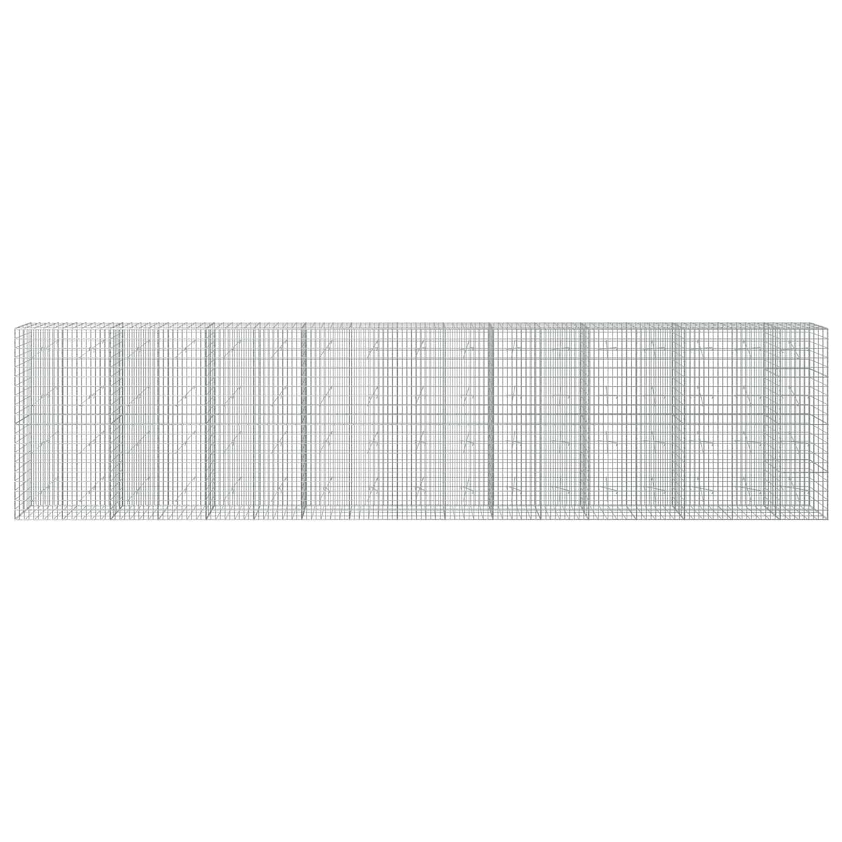 Gabion s žicom debljine 3,5 mm i mrežom 5x10 cm 850x20x200 cm