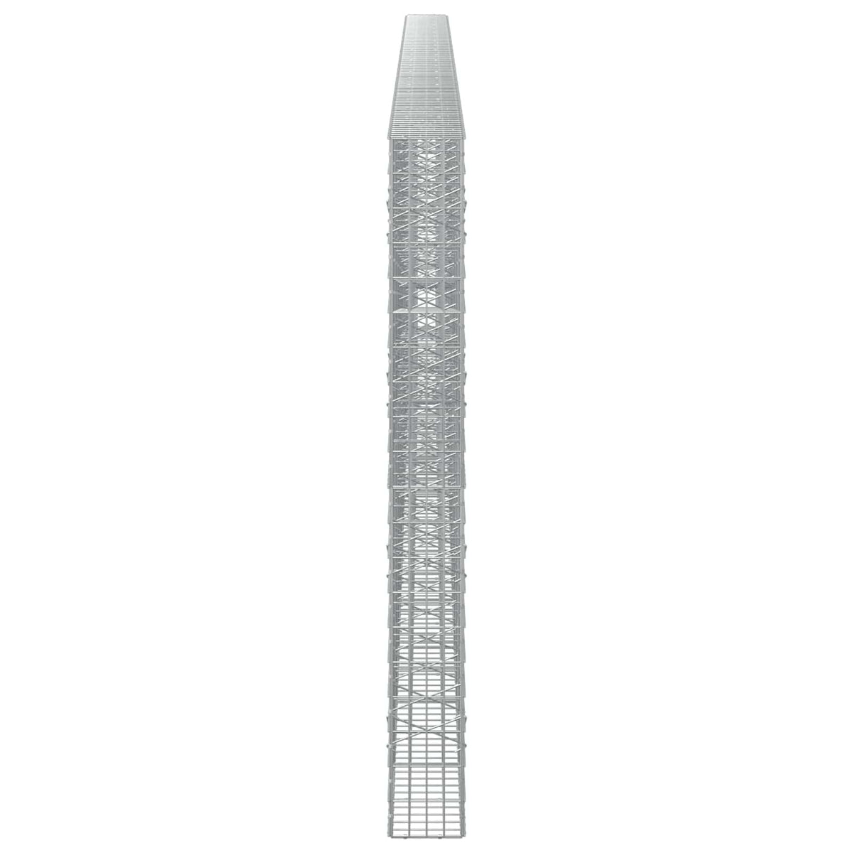 Gabion s žicom debljine 3,5 mm i mrežom 5x10 cm 1050x20x200 cm