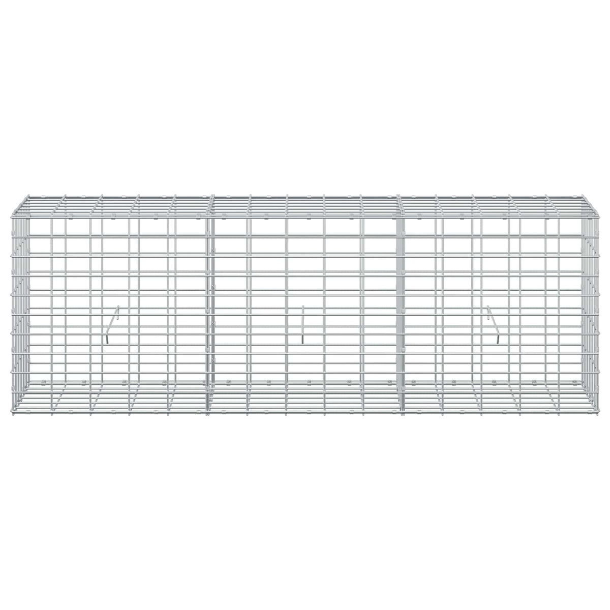 Gabion s žicom debljine 3,5 mm i mrežom 5x10 cm 150x30x50 cm