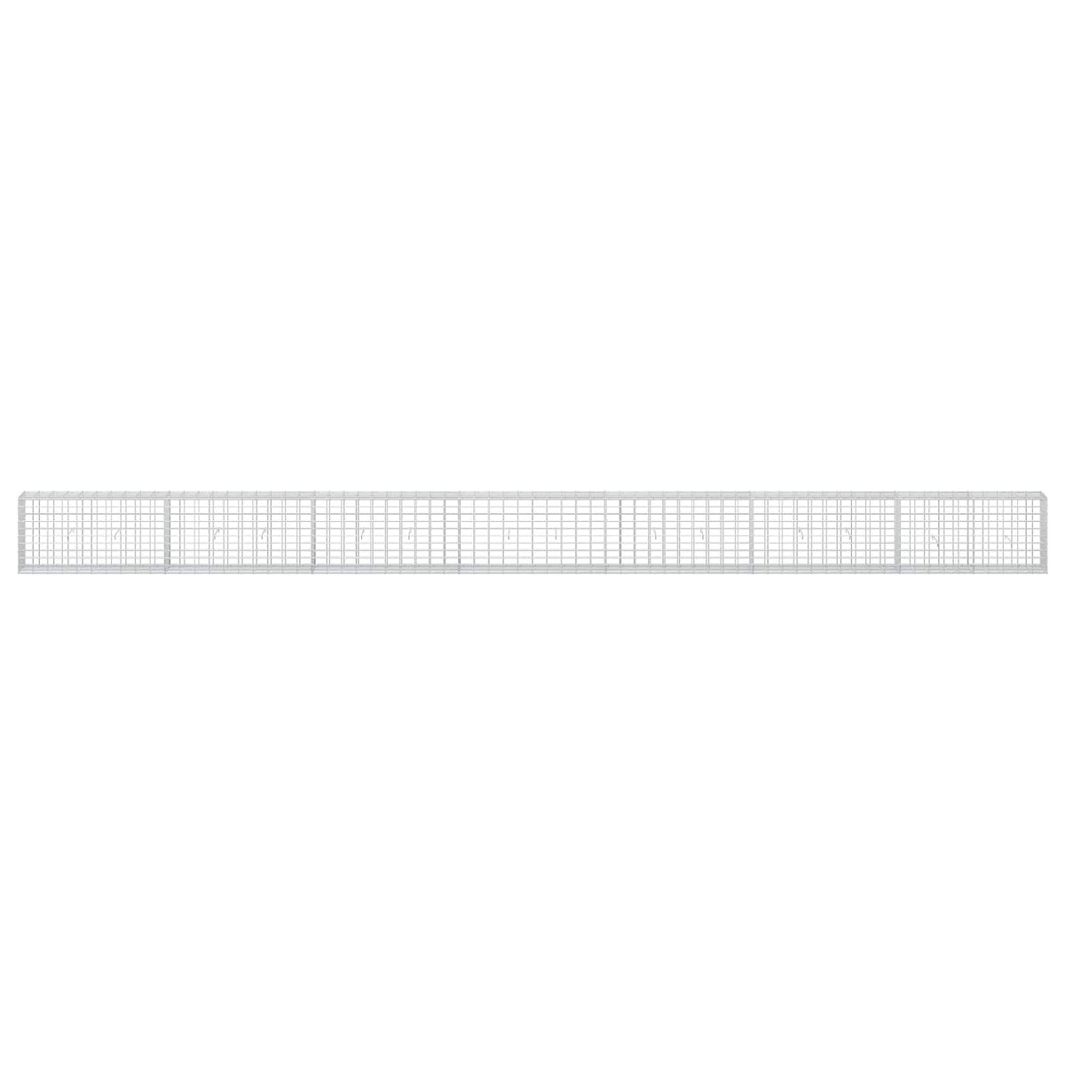 Gabion s žicom debljine 3,5 mm i mrežom 5x10 cm 700x30x50 cm