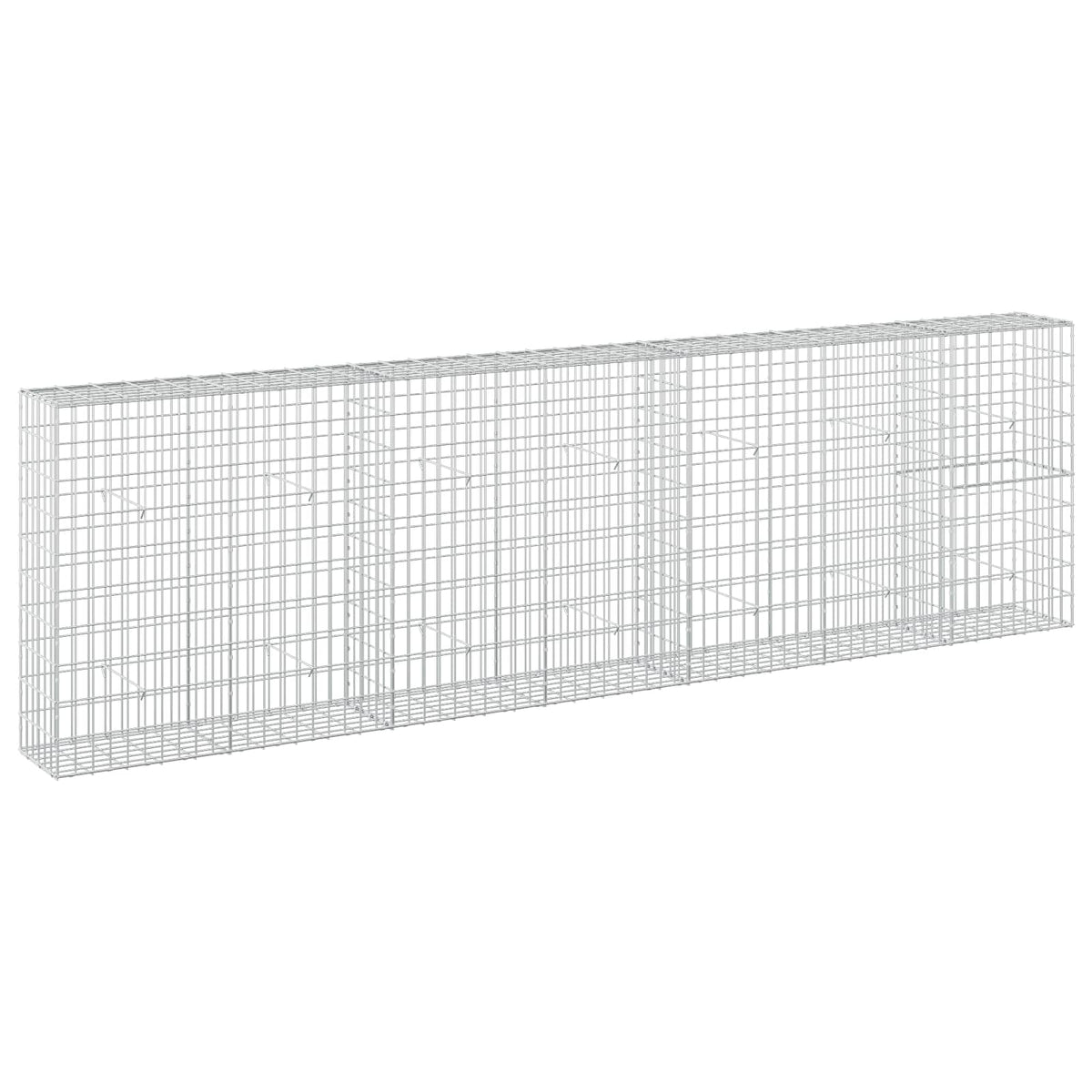Gabion s žicom debljine 3,5 mm i mrežom 5x10 cm 350x30x100 cm