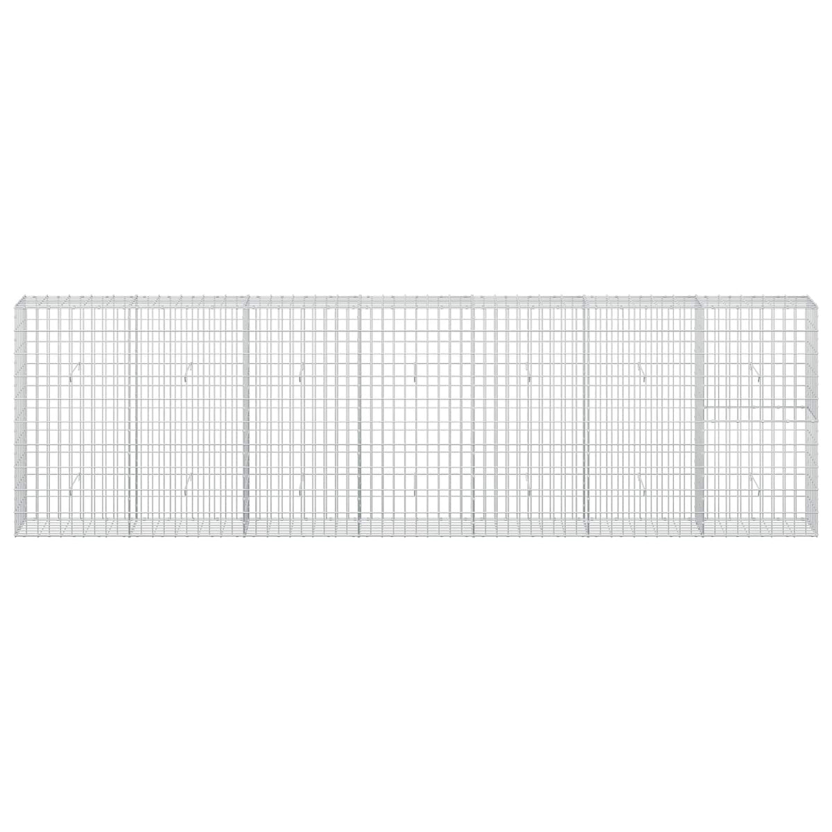 Gabion s žicom debljine 3,5 mm i mrežom 5x10 cm 350x30x100 cm