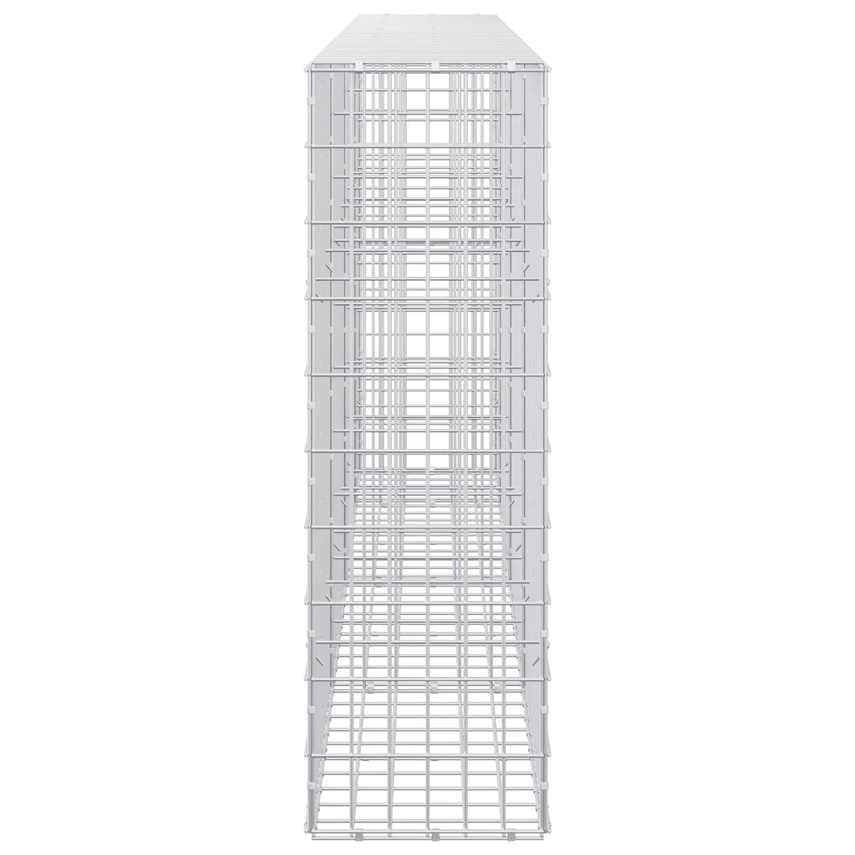 Gabion s žicom debljine 3,5 mm i mrežom 5x10 cm 350x30x100 cm