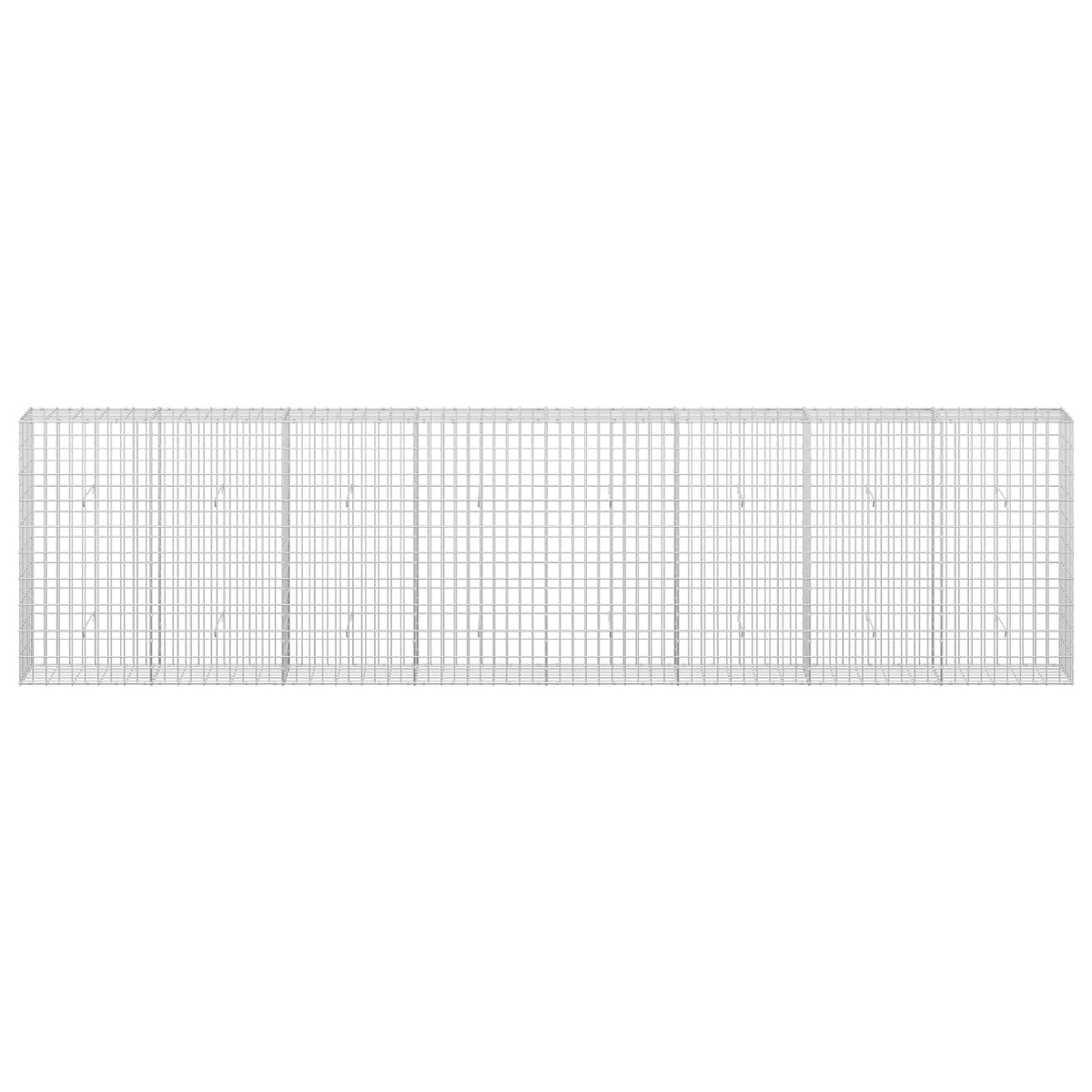 Gabion s žicom debljine 3,5 mm i mrežom 5x10 cm 400x30x100 cm