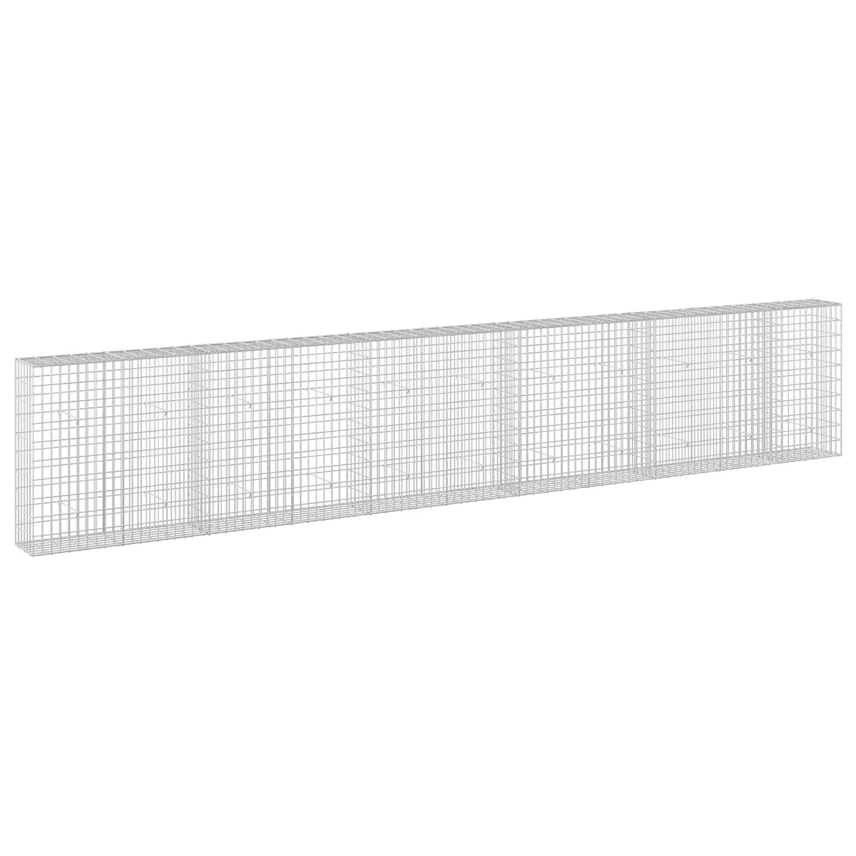 Gabion s žicom debljine 3,5 mm i mrežom 5x10 cm 550x30x100 cm