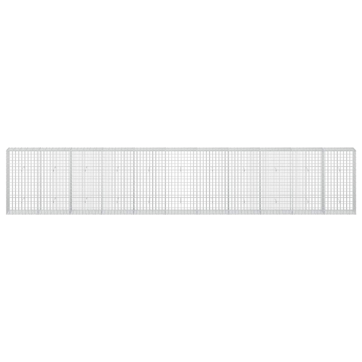 Gabion s žicom debljine 3,5 mm i mrežom 5x10 cm 550x30x100 cm