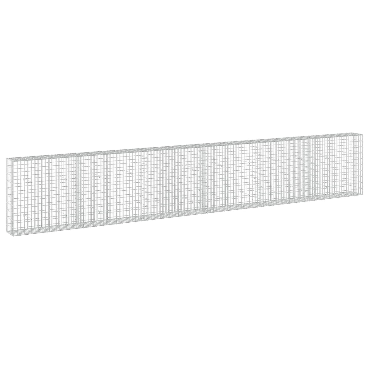 Gabion s žicom debljine 3,5 mm i mrežom 5x10 cm 600x30x100 cm