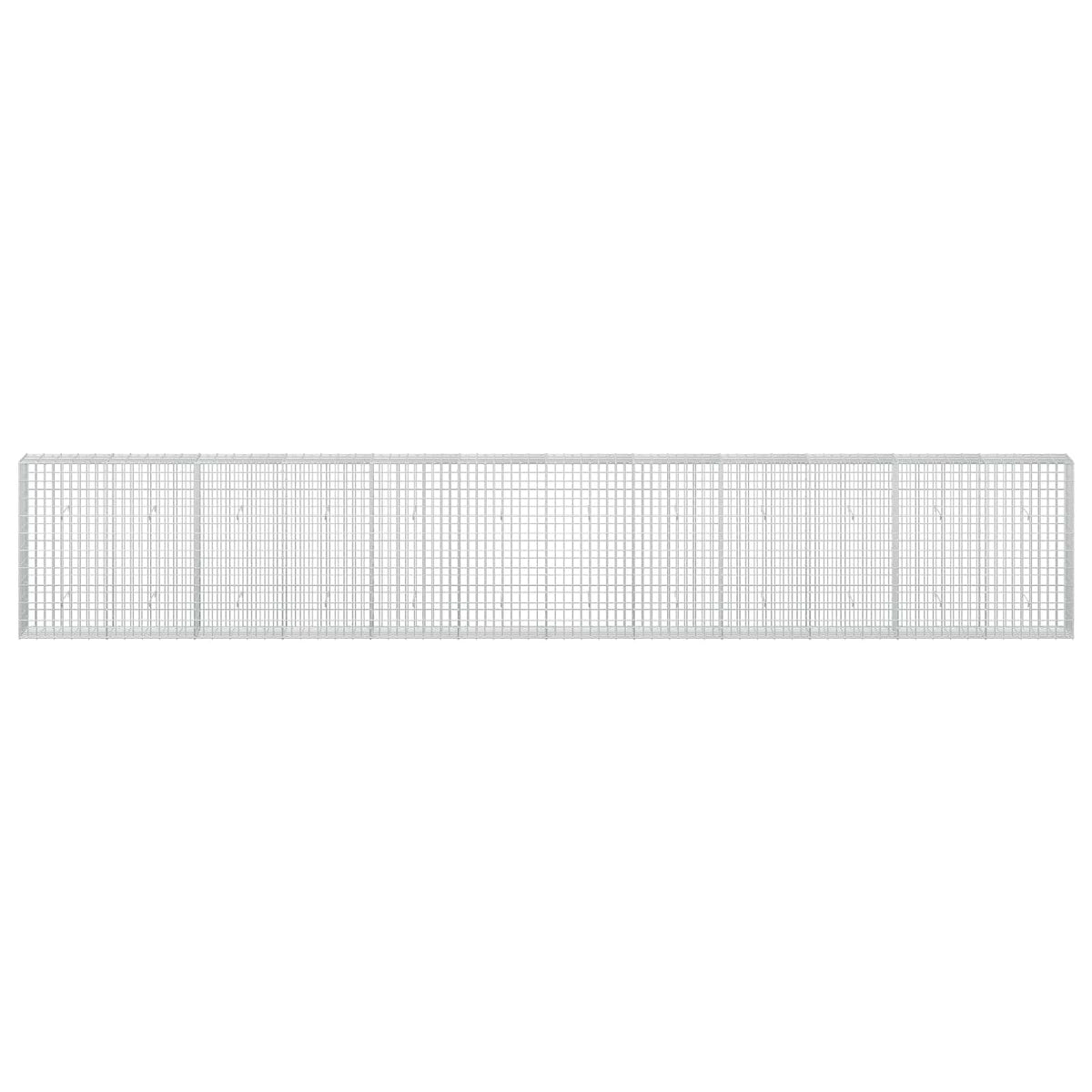 Gabion s žicom debljine 3,5 mm i mrežom 5x10 cm 600x30x100 cm