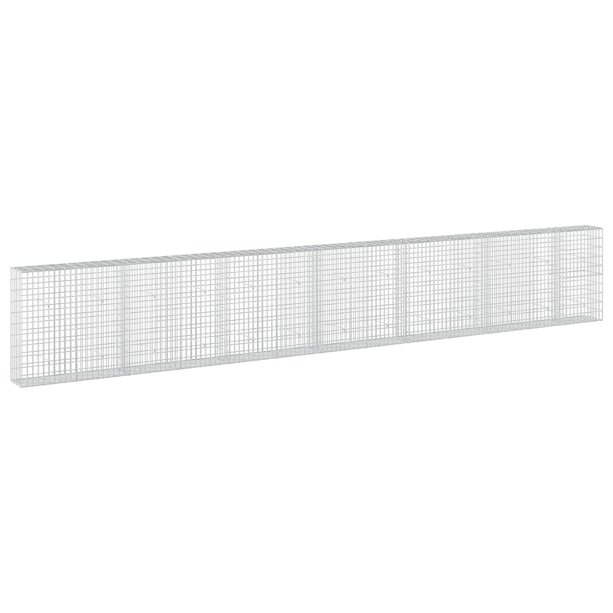 Gabion s žicom debljine 3,5 mm i mrežom 5x10 cm 650x30x100 cm