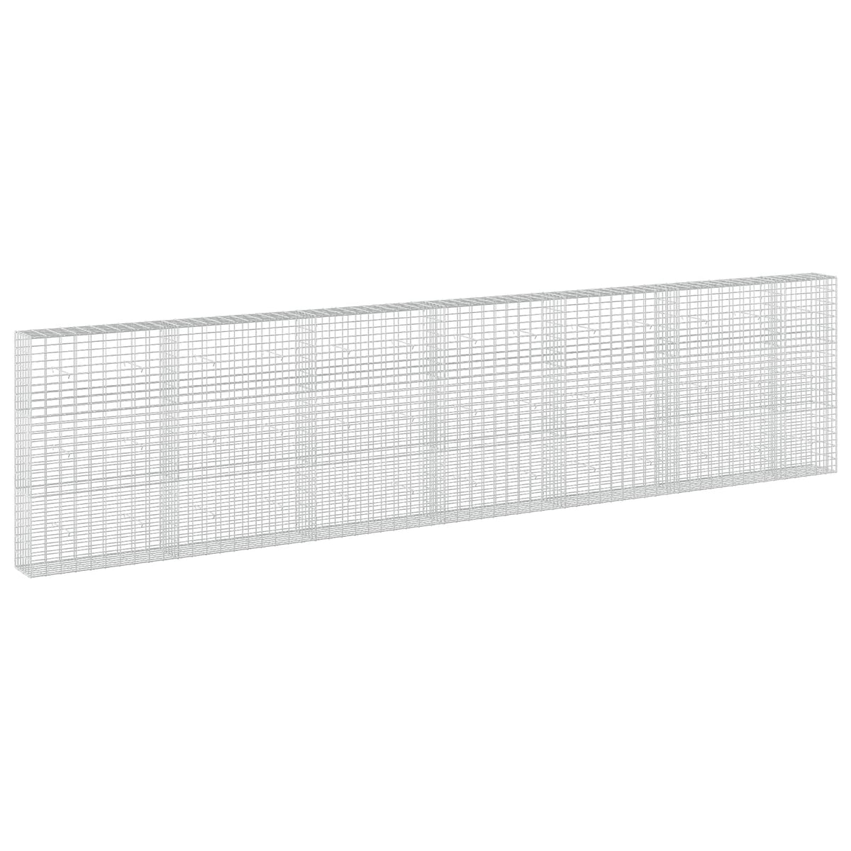 Gabion s žicom debljine 3,5 mm i mrežom 5x10 cm 650x30x150 cm