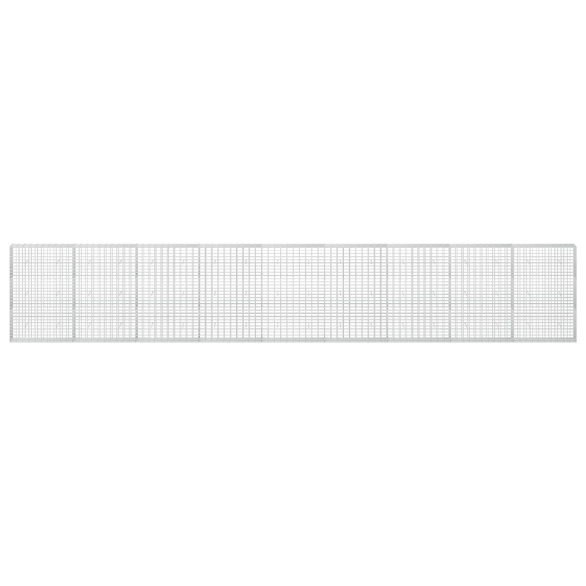 Gabion s žicom debljine 3,5 mm i mrežom 5x10 cm 900x30x150 cm