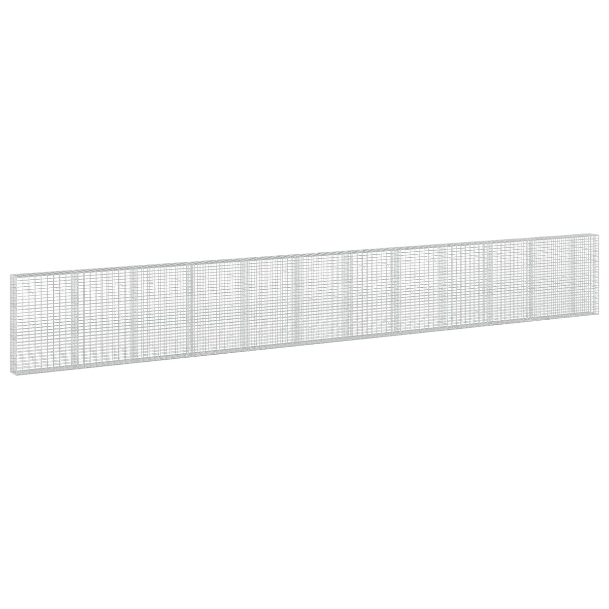 Gabion s žicom debljine 3,5 mm i mrežom 5x10 cm 1150x30x150 cm