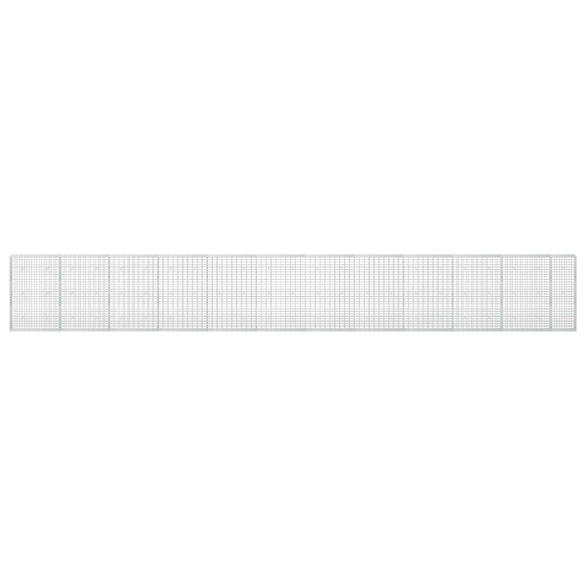 Gabion s žicom debljine 3,5 mm i mrežom 5x10 cm 1150x30x150 cm