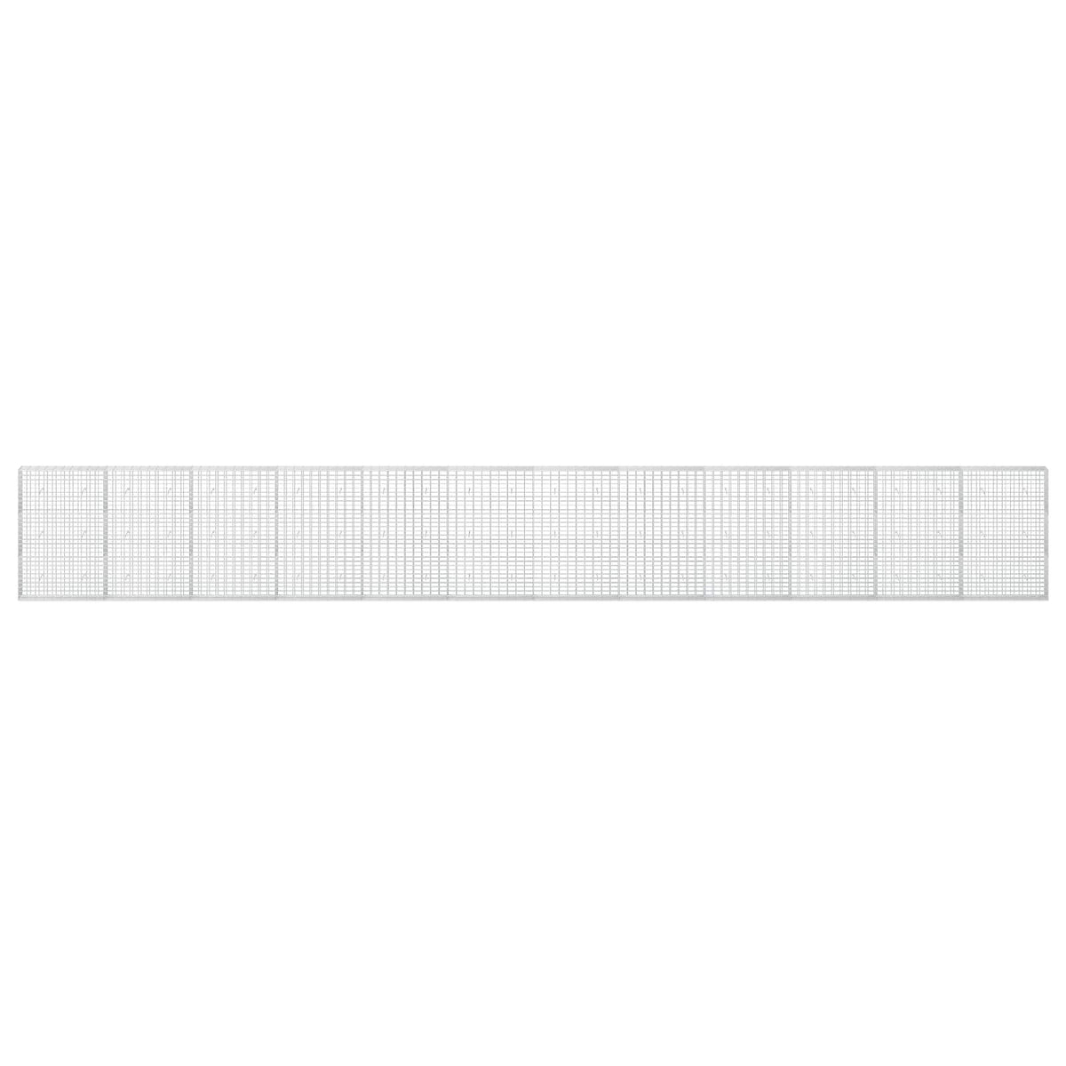 Gabion s žicom debljine 3,5 mm i mrežom 5x10 cm 1200x30x150 cm