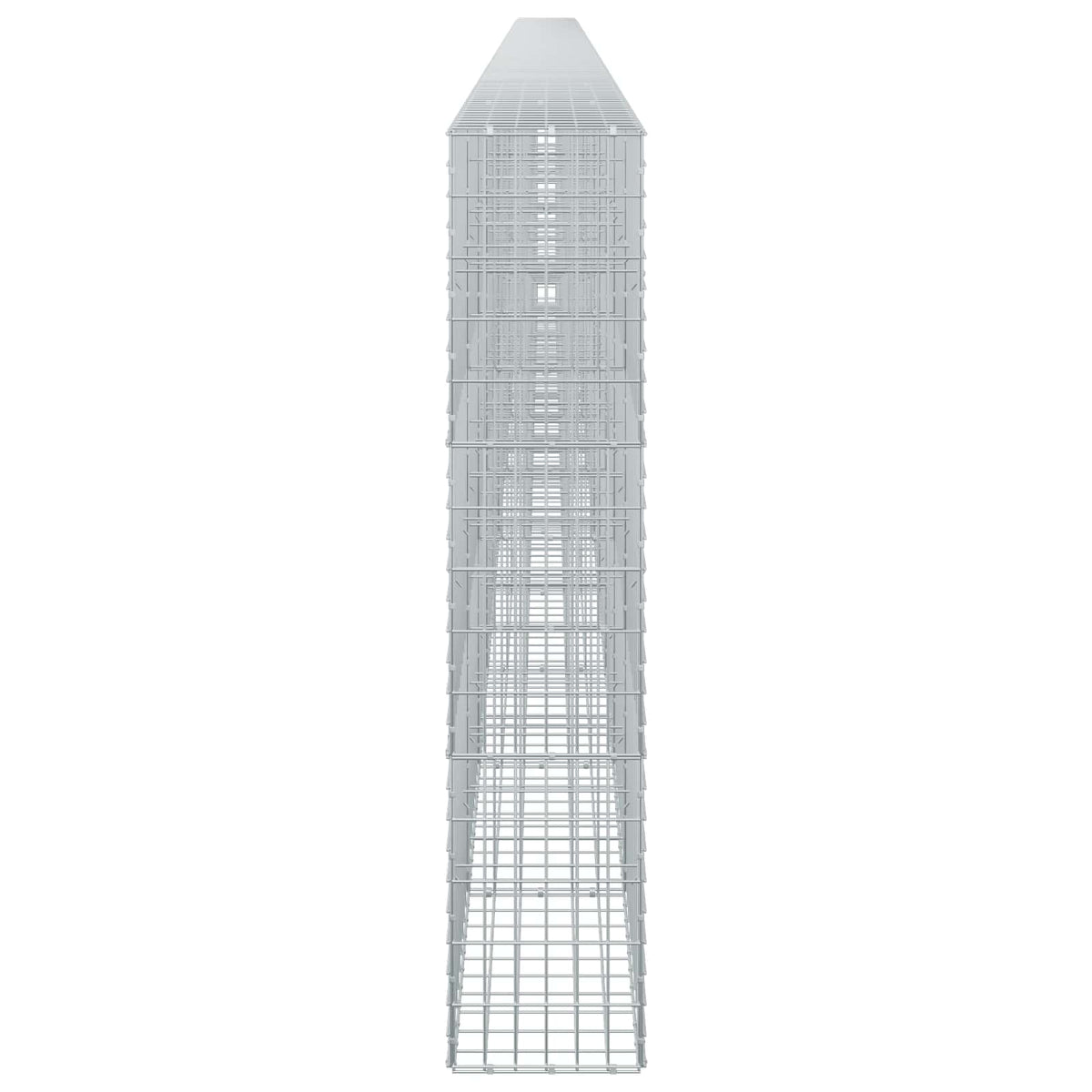 Gabion s žicom debljine 3,5 mm i mrežom 5x10 cm 1200x30x150 cm