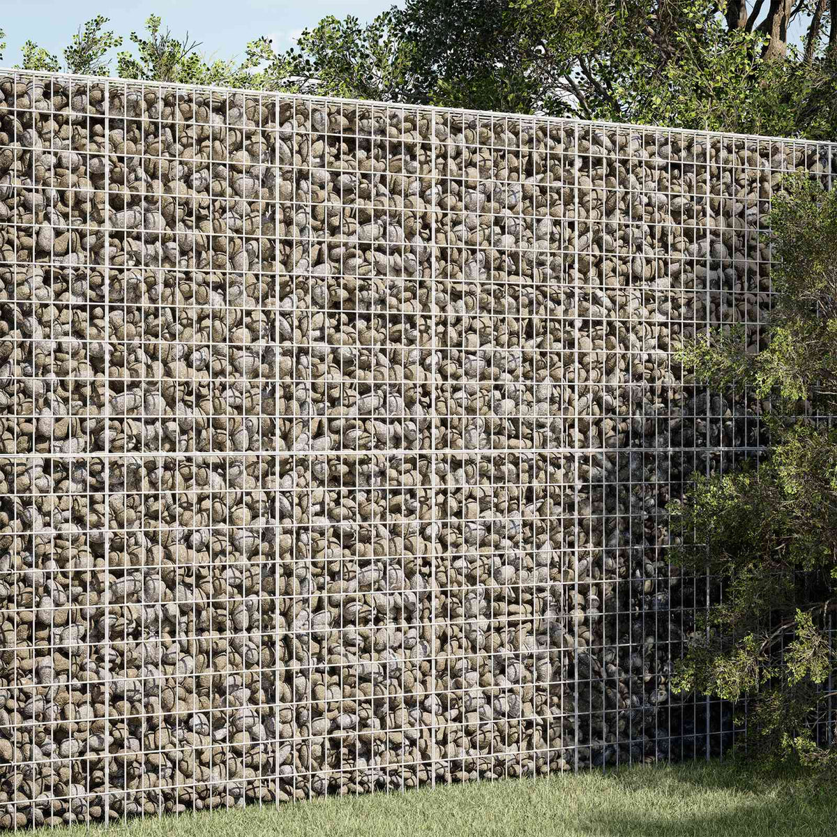 Gabion s žicom debljine 3,5 mm i mrežom 5x10 cm 100x30x200 cm