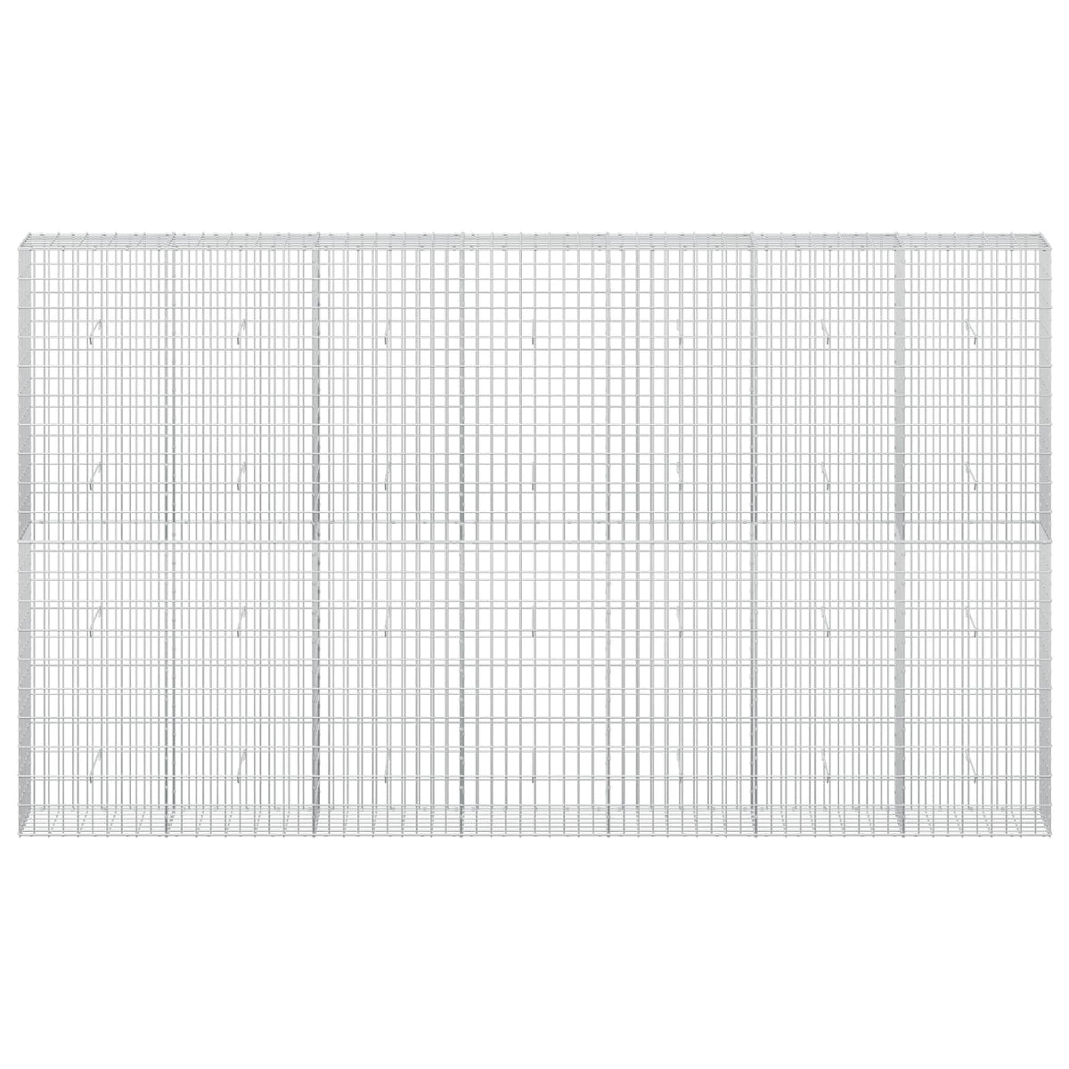 Gabion s žicom debljine 3,5 mm i mrežom 5x10 cm 350x30x200 cm