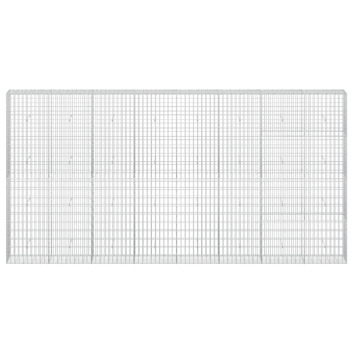 Gabion s žicom debljine 3,5 mm i mrežom 5x10 cm 400x30x200 cm