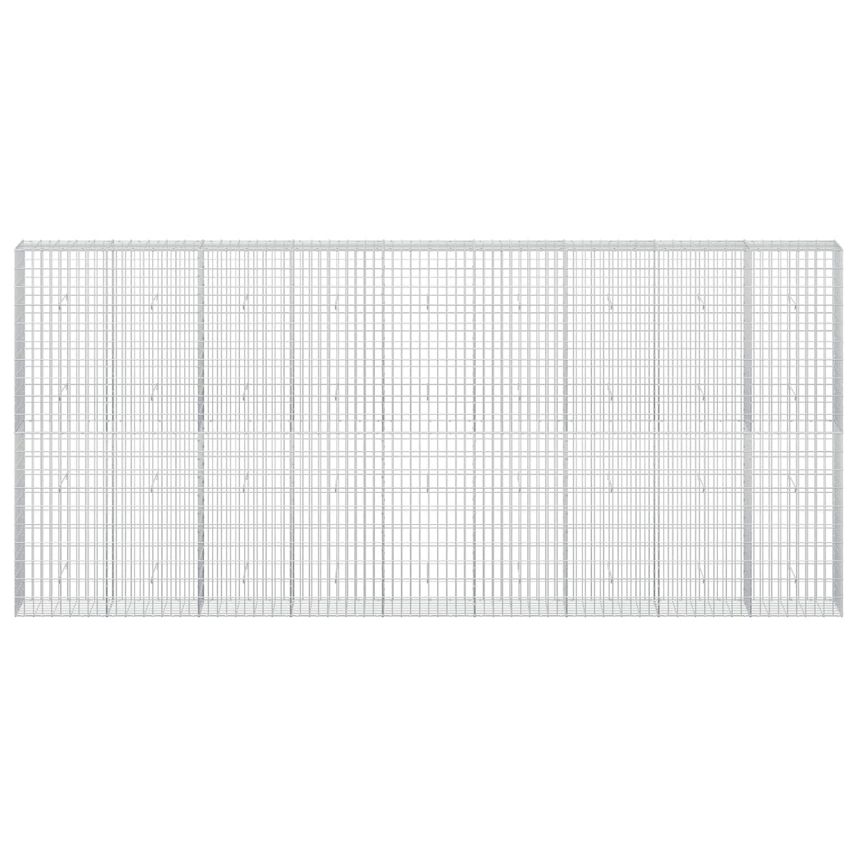 Gabion s žicom debljine 3,5 mm i mrežom 5x10 cm 450x30x200 cm