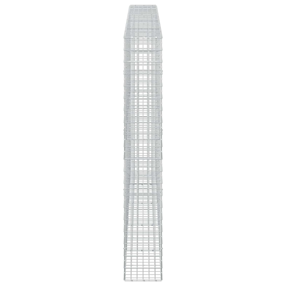 Gabion s žicom debljine 3,5 mm i mrežom 5x10 cm 450x30x200 cm