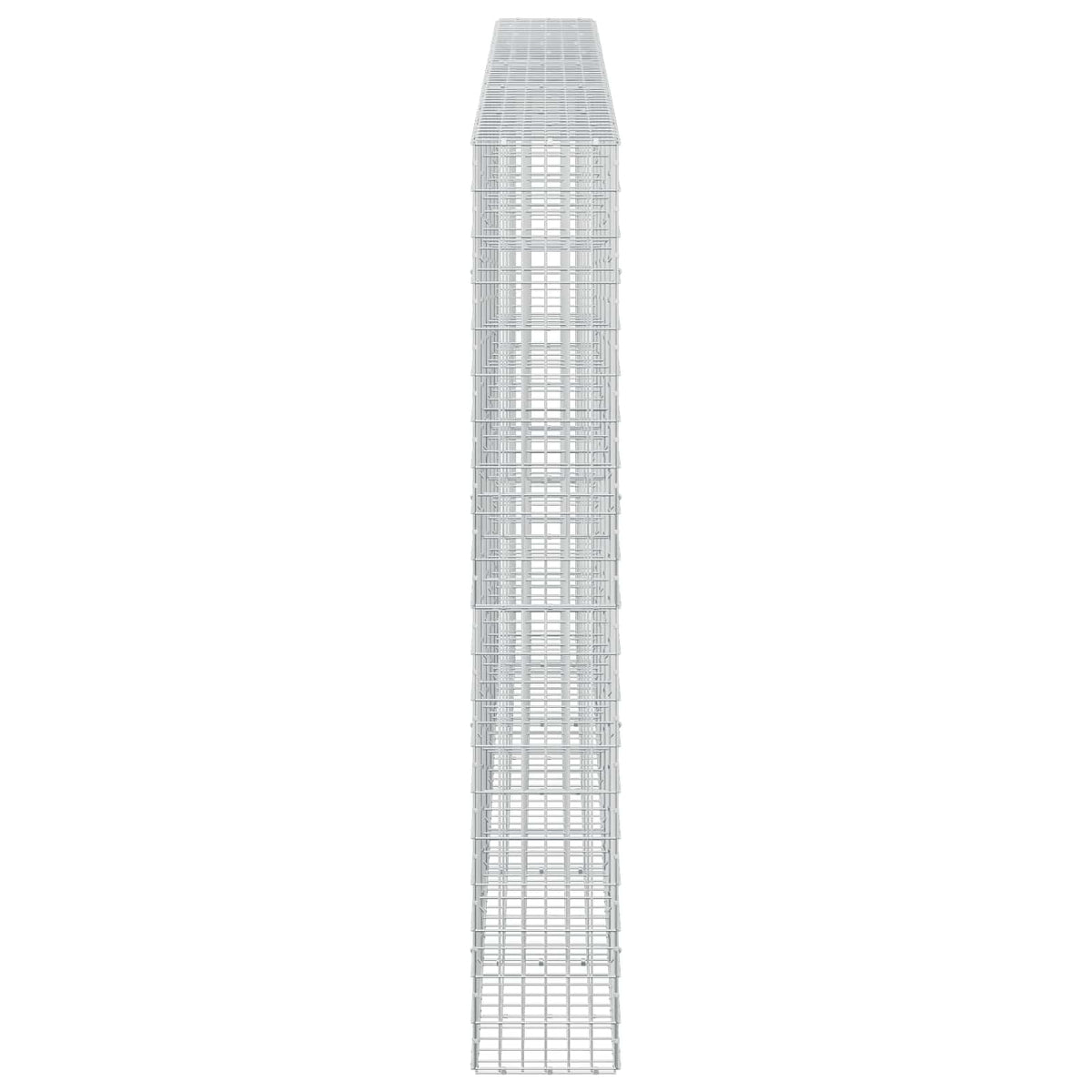 Gabion s žicom debljine 3,5 mm i mrežom 5x10 cm 550x30x200 cm