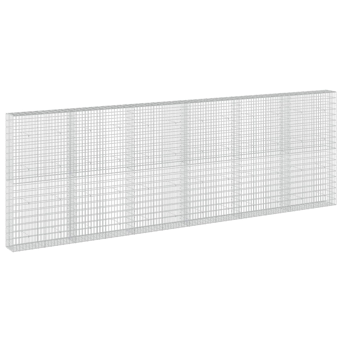 Gabion s žicom debljine 3,5 mm i mrežom 5x10 cm 600x30x200 cm