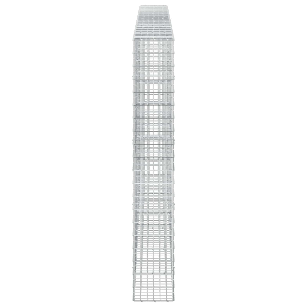 Gabion s žicom debljine 3,5 mm i mrežom 5x10 cm 600x30x200 cm