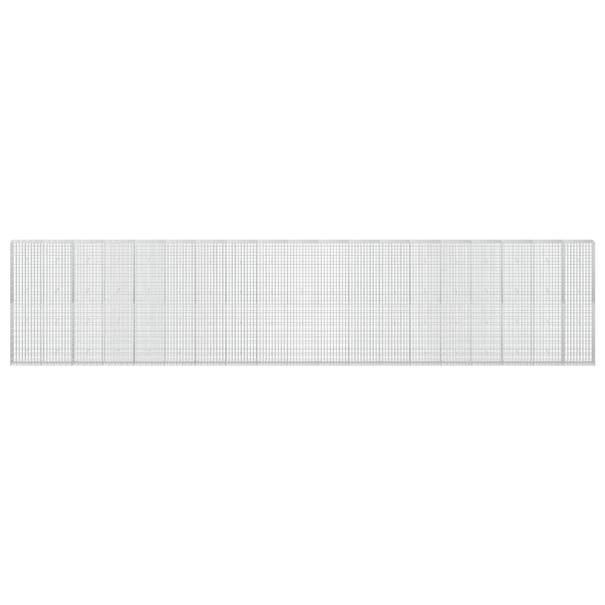 Gabion s žicom debljine 3,5 mm i mrežom 5x10 cm 950x30x200 cm