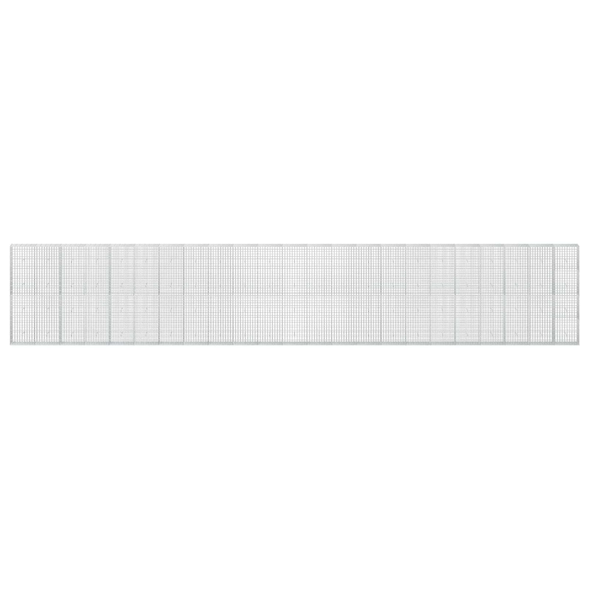 Gabion s žicom debljine 3,5 mm i mrežom 5x10 cm 1150x30x200 cm