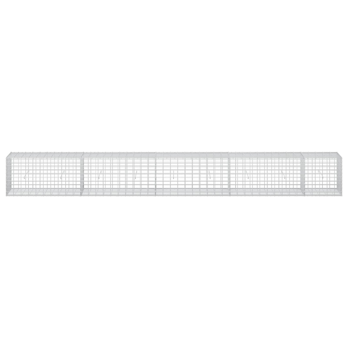 Gabion s žicom debljine 3,5 mm i mrežom 5x10 cm 450x50x50 cm