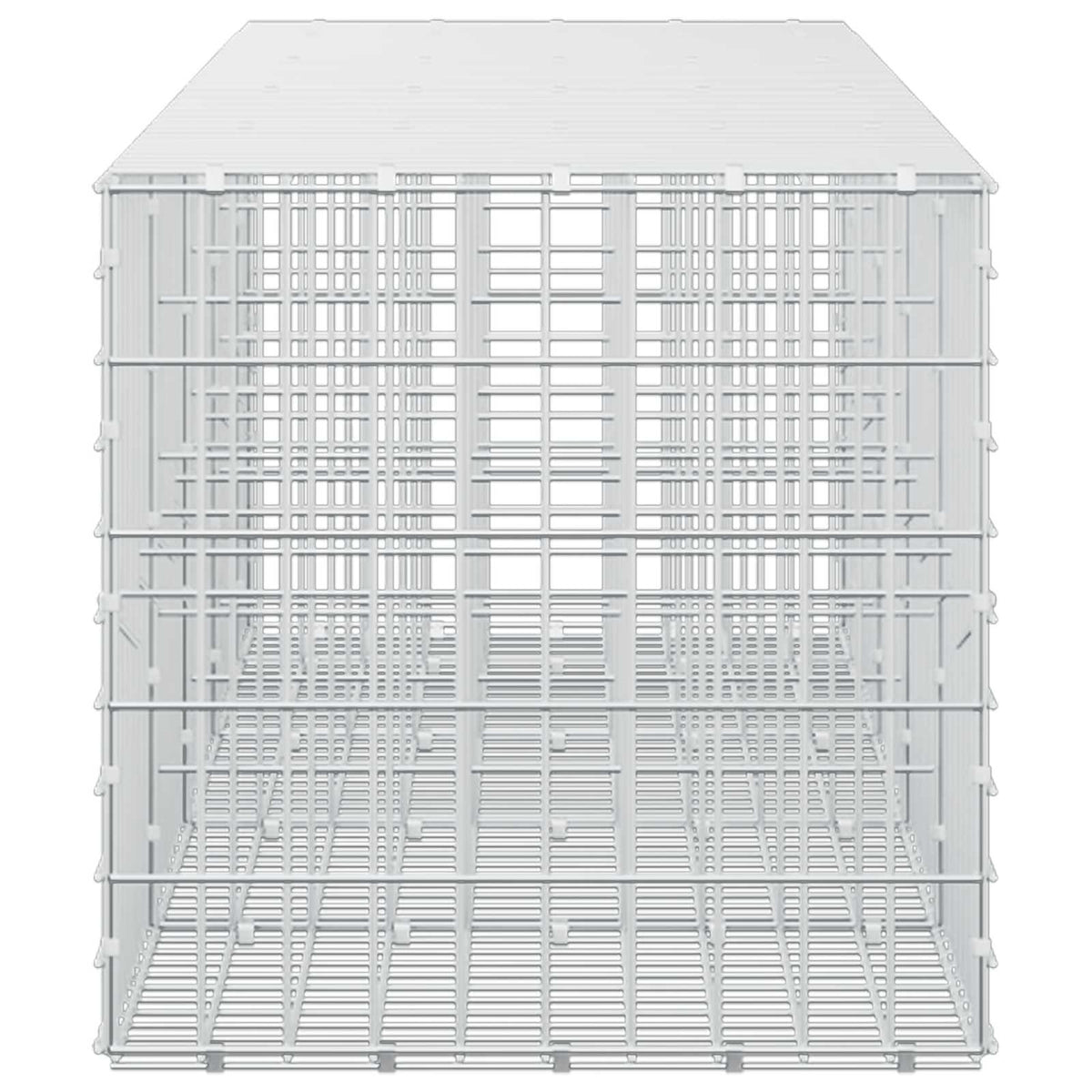 Gabion s žicom debljine 3,5 mm i mrežom 5x10 cm 450x50x50 cm