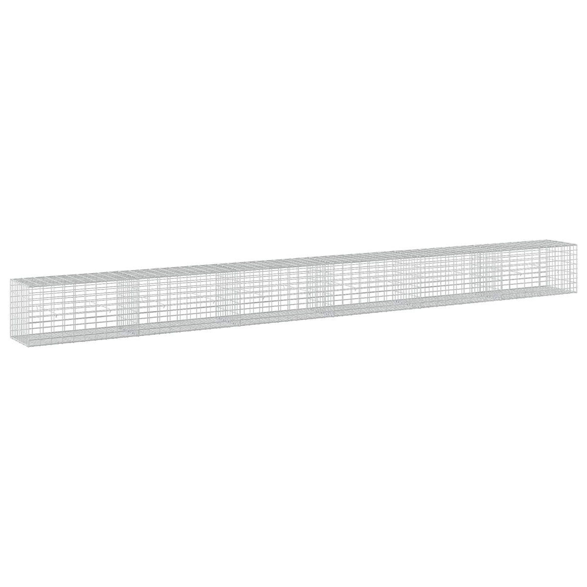Gabion s žicom debljine 3,5 mm i mrežom 5x10 cm 600x50x50 cm