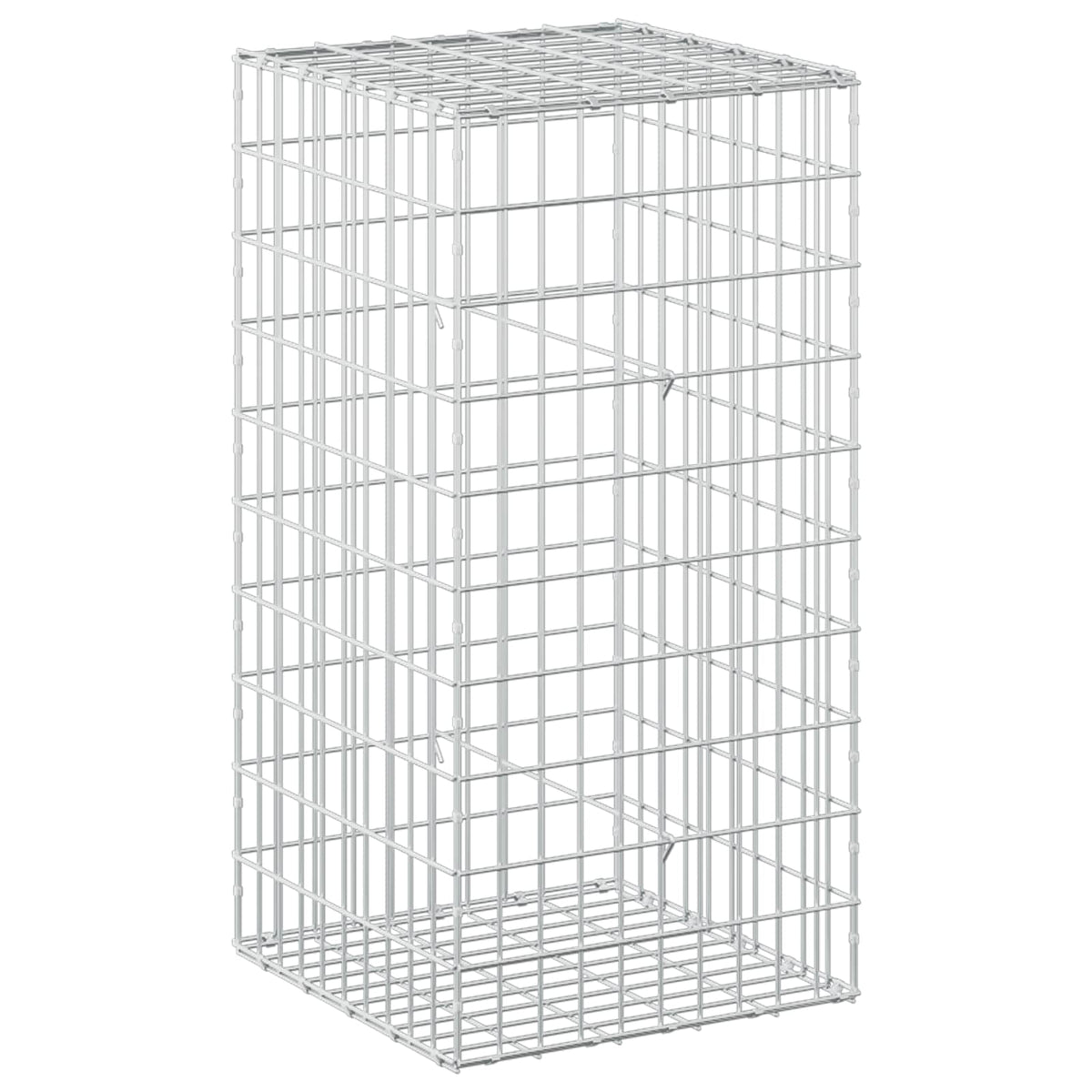 Gabion s žicom debljine 3,5 mm i mrežom 5x10 cm 50x50x100 cm
