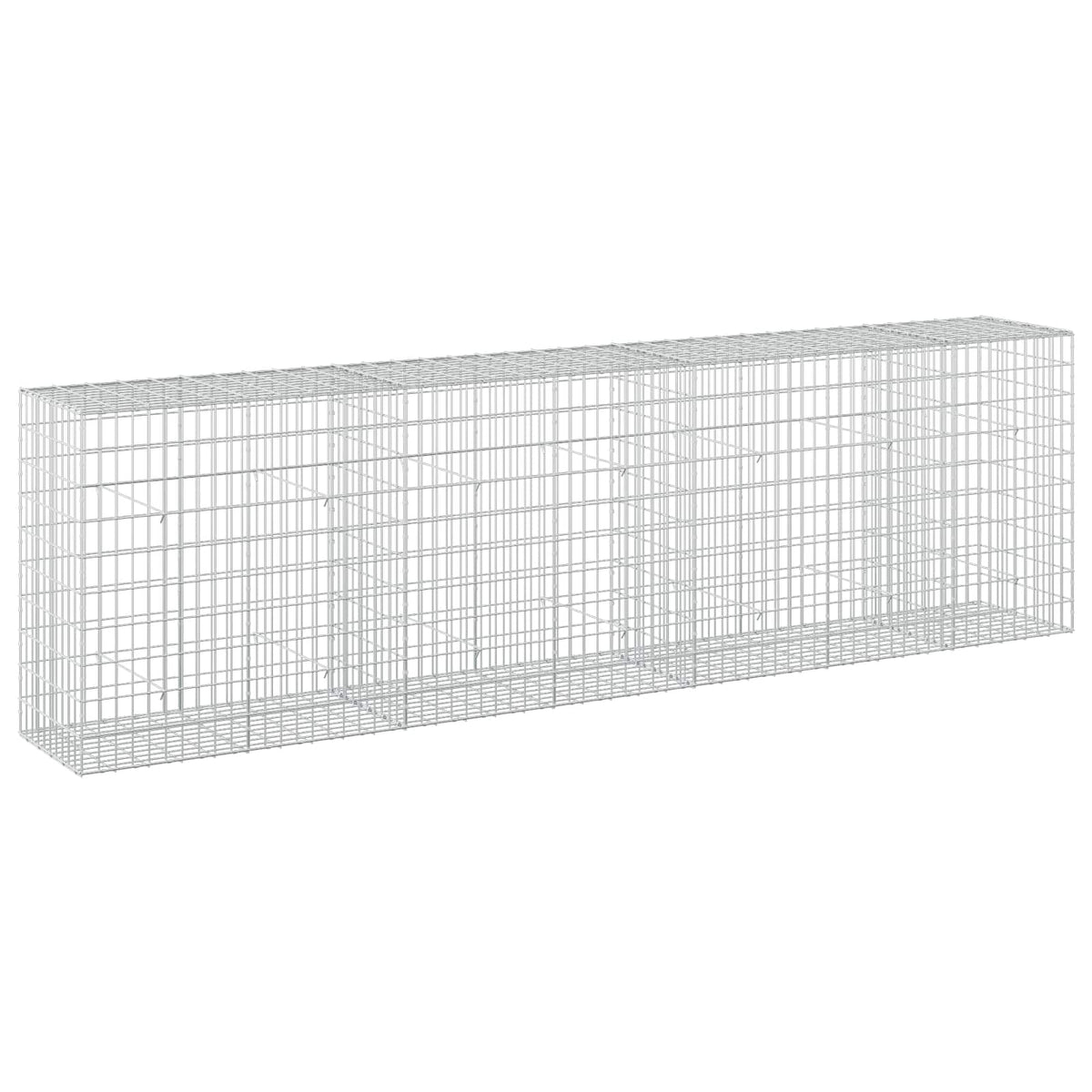 Gabion s žicom debljine 3,5 mm i mrežom 5x10 cm 350x50x100 cm