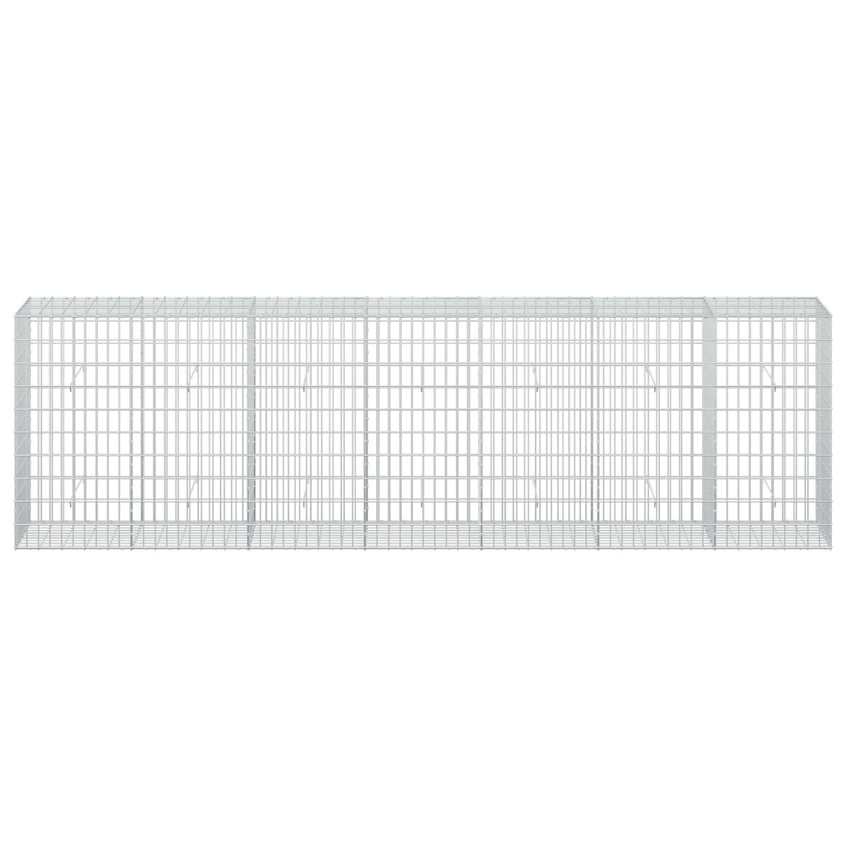 Gabion s žicom debljine 3,5 mm i mrežom 5x10 cm 350x50x100 cm