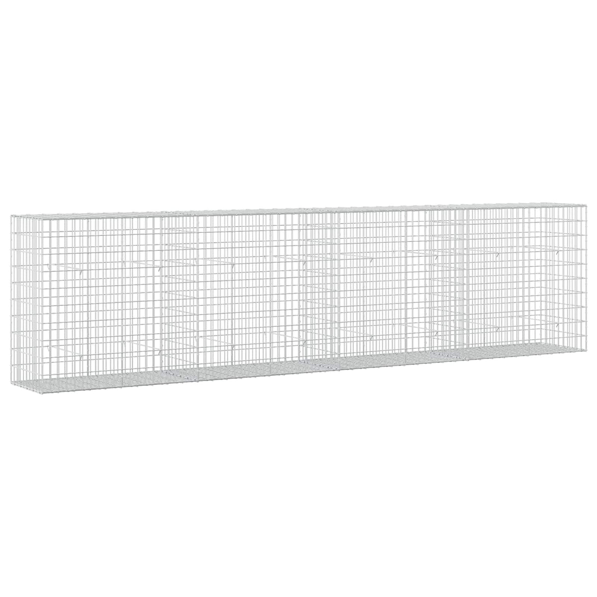 Gabion s žicom debljine 3,5 mm i mrežom 5x10 cm 400x50x100 cm
