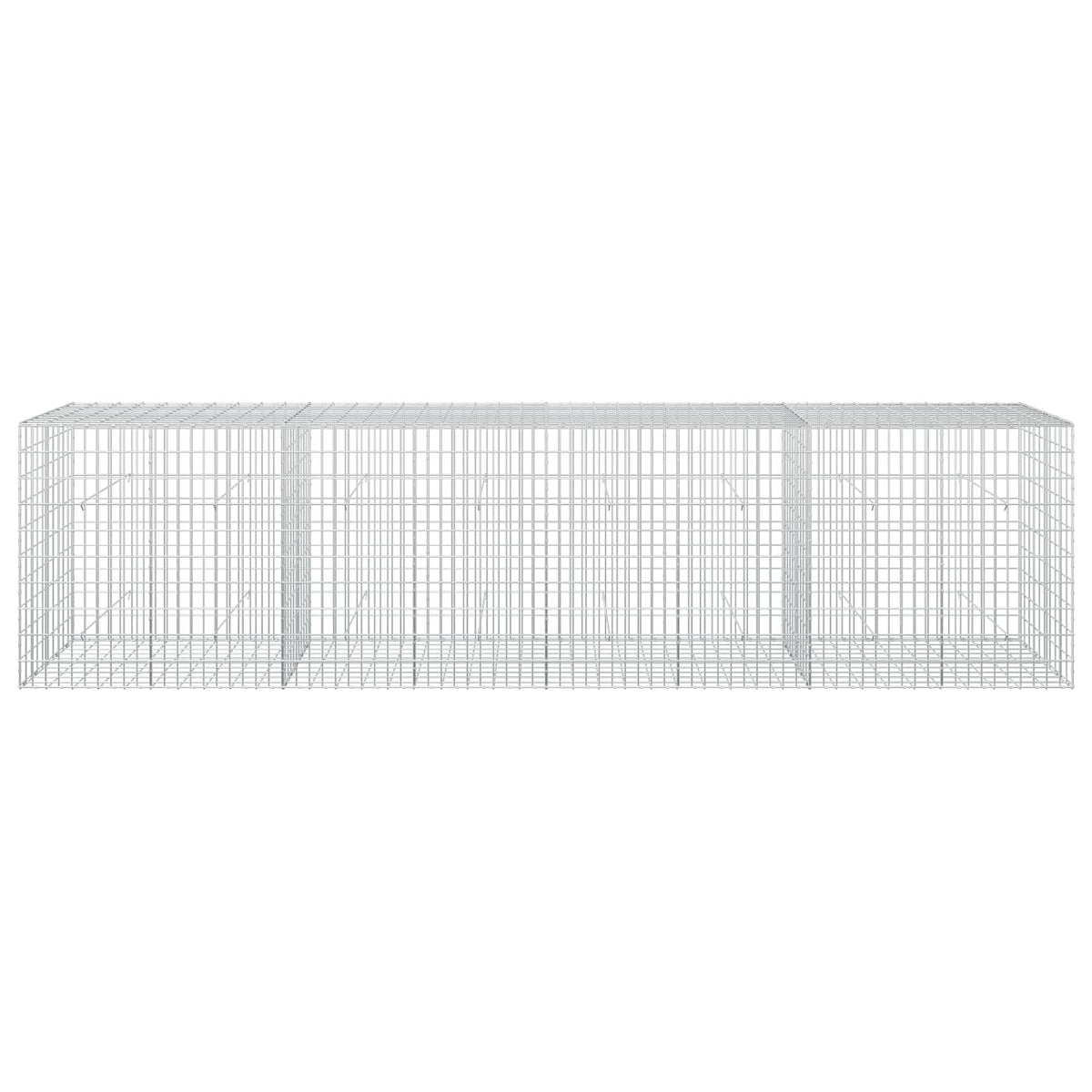 Gabion s žicom debljine 3,5 mm i mrežom 5x10 cm 400x50x100 cm