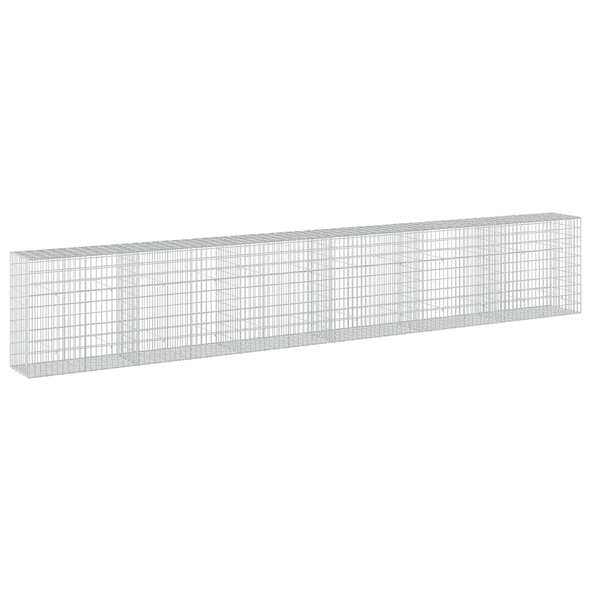 Gabion s žicom debljine 3,5 mm i mrežom 5x10 cm 600x50x100 cm