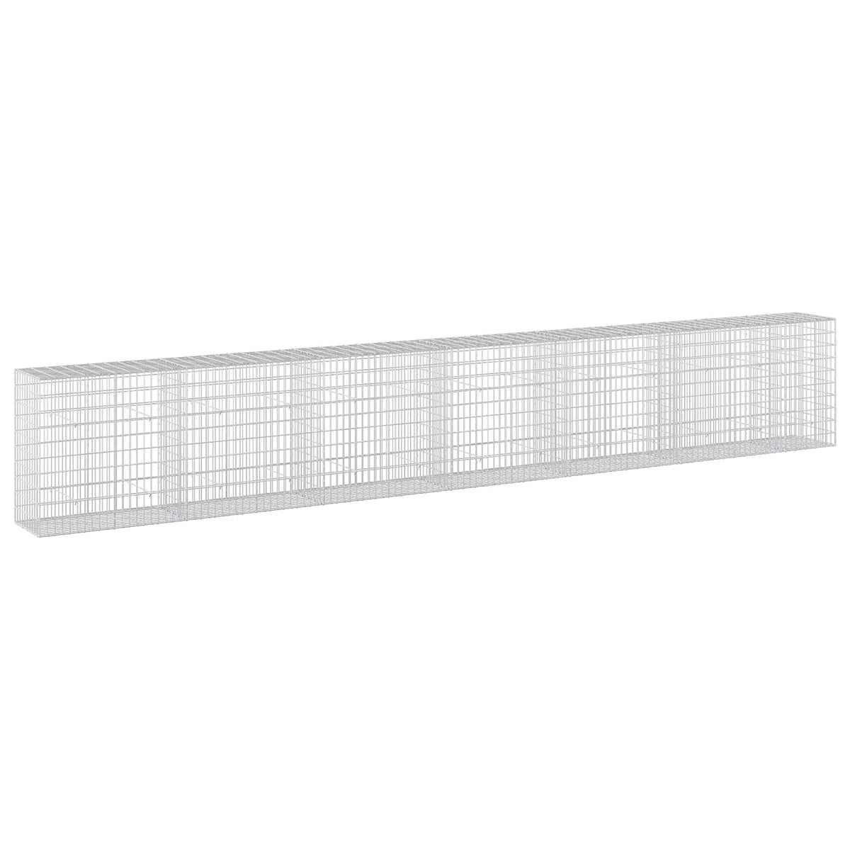 Gabion s žicom debljine 3,5 mm i mrežom 5x10 cm 650x50x100 cm