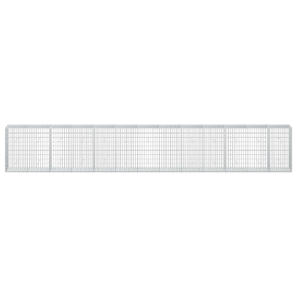 Gabion s žicom debljine 3,5 mm i mrežom 5x10 cm 650x50x100 cm