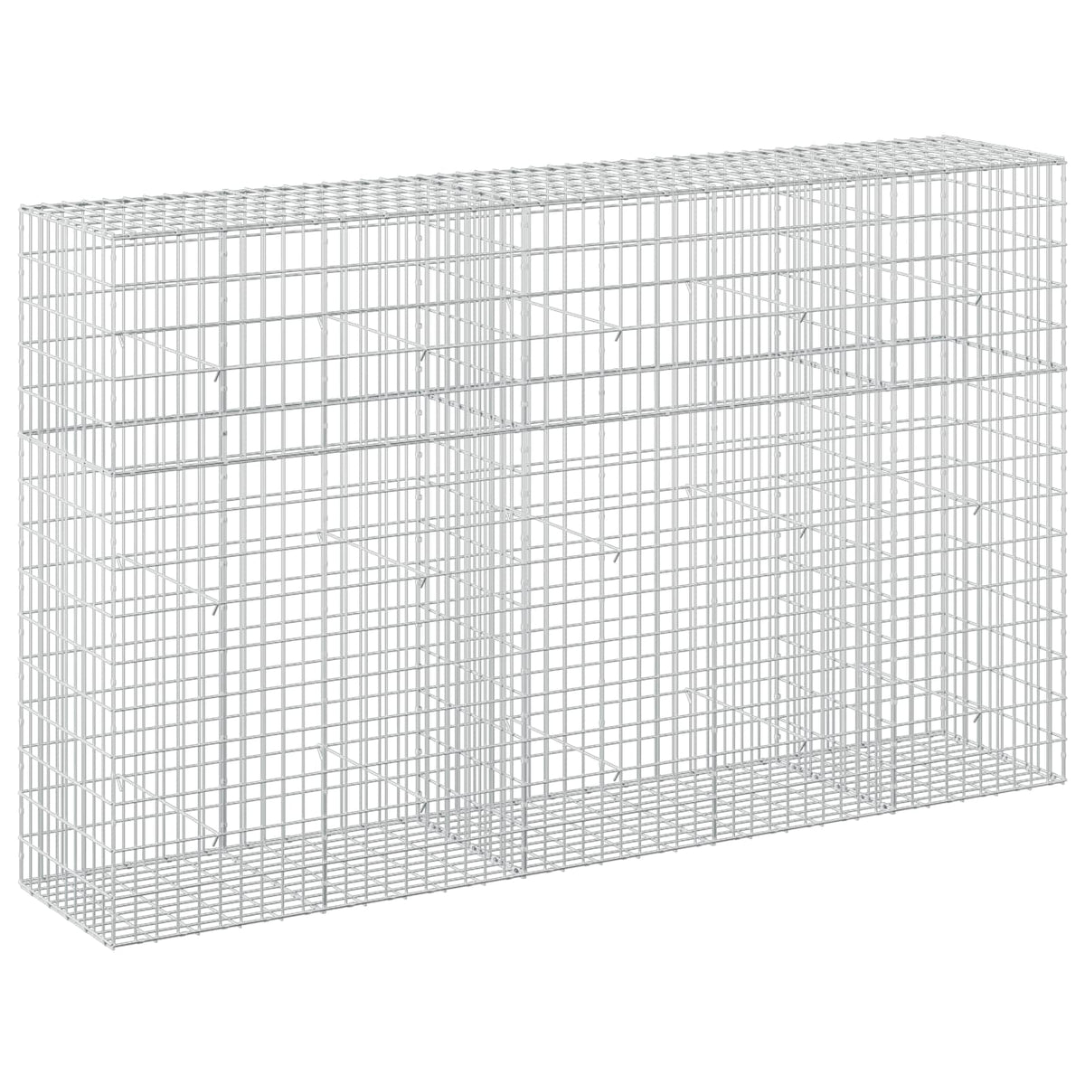Gabion s žicom debljine 3,5 mm i mrežom 5x10 cm 250x50x150 cm