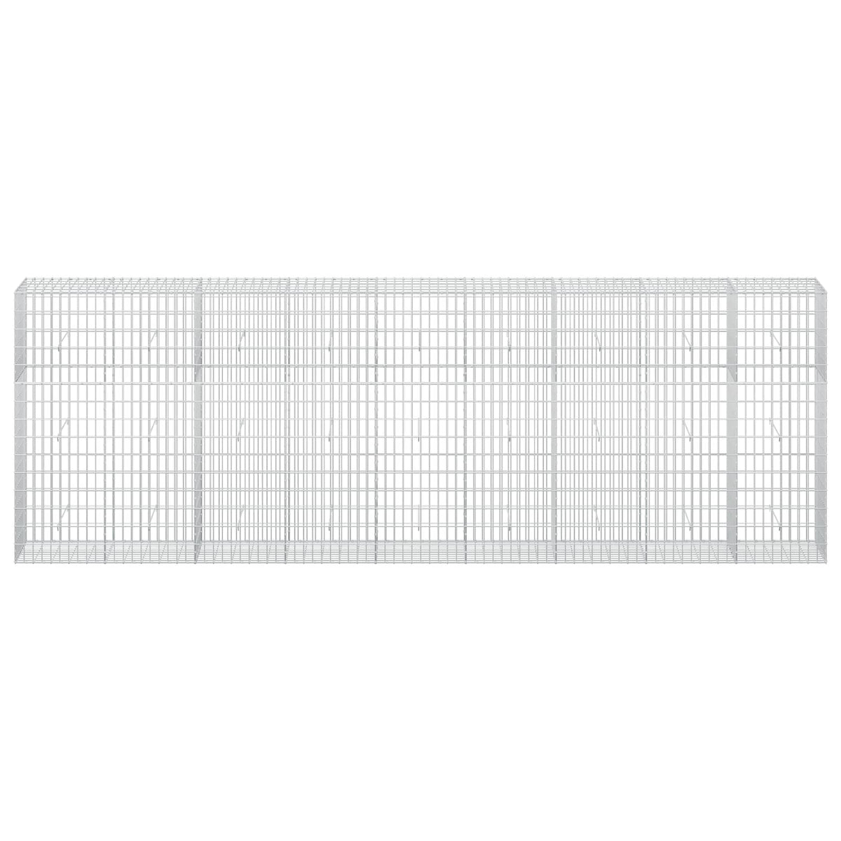 Gabion s žicom debljine 3,5 mm i mrežom 5x10 cm 450x50x150 cm