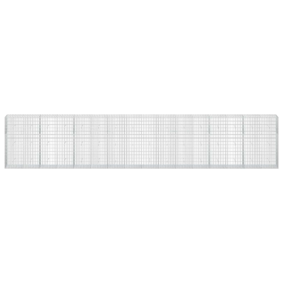 Gabion s žicom debljine 3,5 mm i mrežom 5x10 cm 800x50x150 cm
