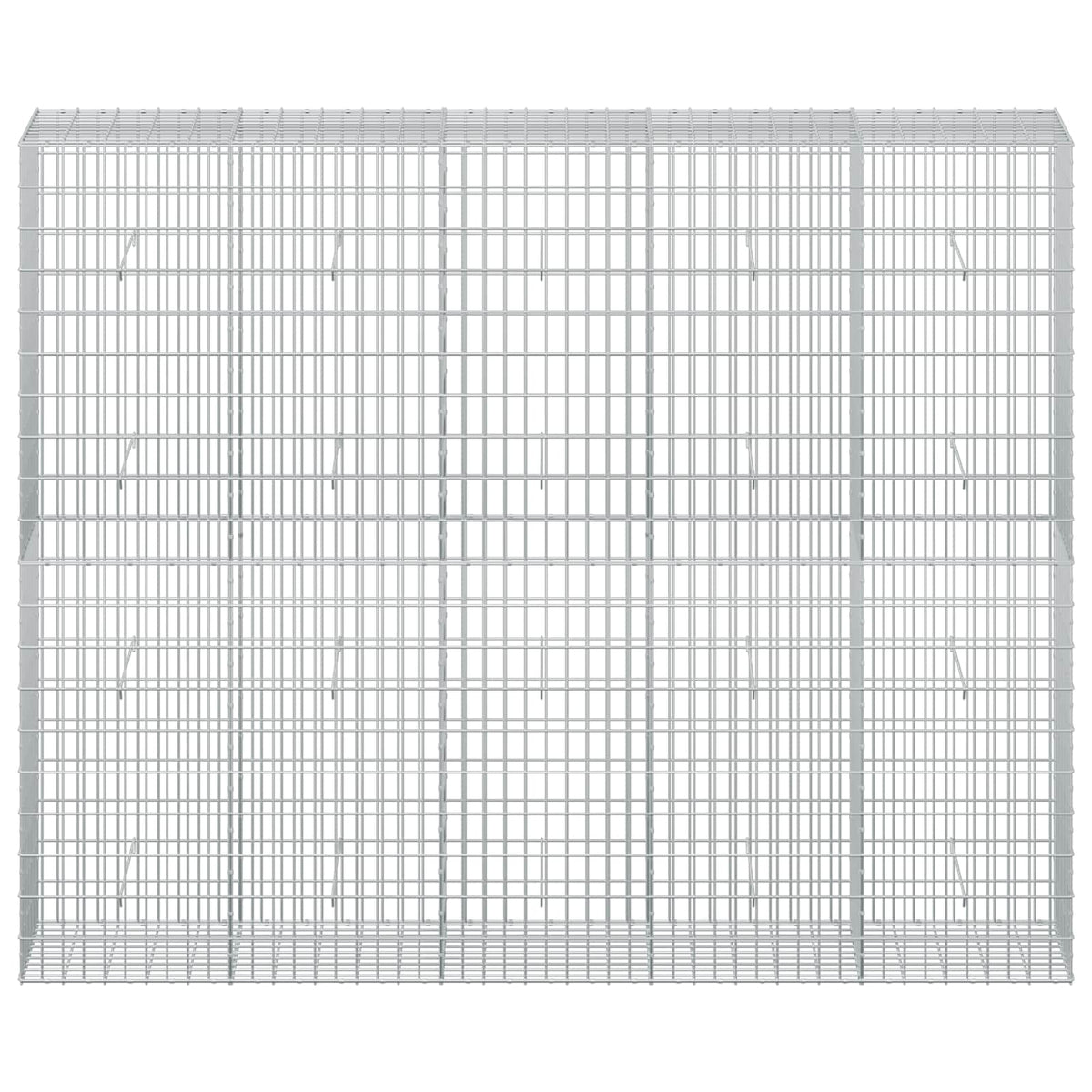 Gabion s žicom debljine 3,5 mm i mrežom 5x10 cm 250x50x200 cm